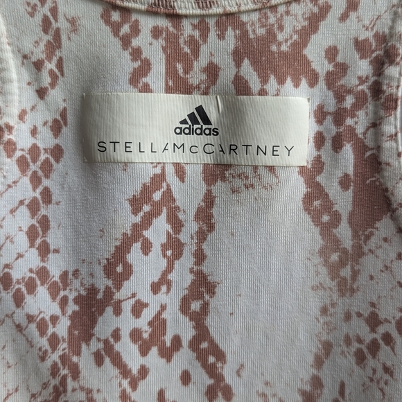 EUC... STELLA MCCARTNEY ADIDAS Snakeskin Print Sport Top SIZE L - Picture 7 of 9